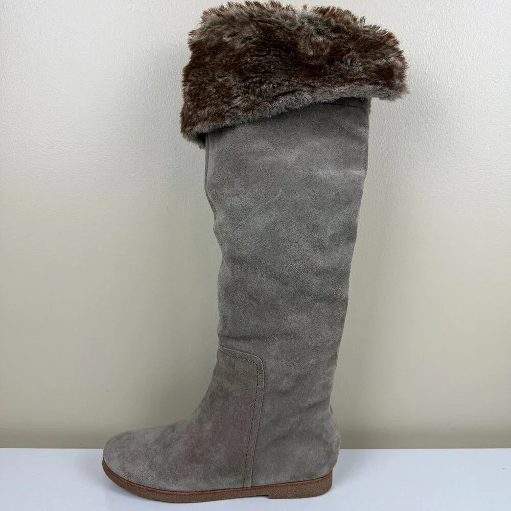 EUC Sam Edelman Orlando Suede Boots Fur Lined